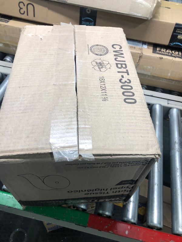 Photo 1 of Coastwide Professional Recycled 2-ply Jumbo Toilet Paper, White, 1000 ft./Roll, 12/Carton (CW20190VS)