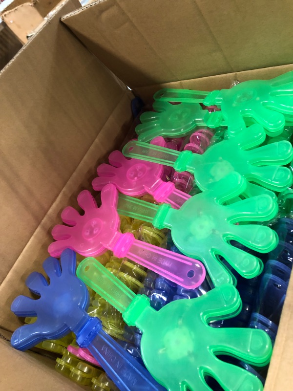 Photo 1 of 60 Pack LED Hand Clappers Noisemakers Bulk LED Light Noise Makers Party Favors Plastic Noisemakers for Kids Adults Sporting Events Game Accessories Fiesta Birthday Carnival Concert Gifts, 9.4 Inch