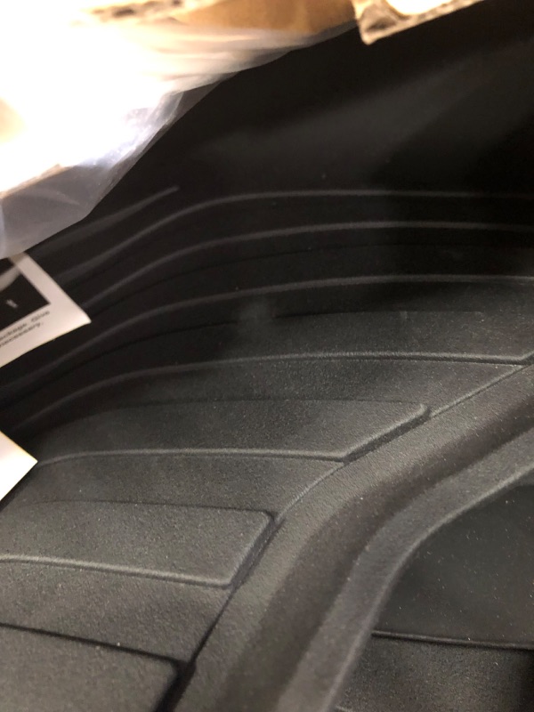 Photo 2 of 3W Floor Mats Fit 2022-2024 Toyota Tundra (Only for CrewMax Cab), Custom Fit All-Weather TPE Front & Rear Row Floor Liner Black Floor Mats for Tundra 2022-2024