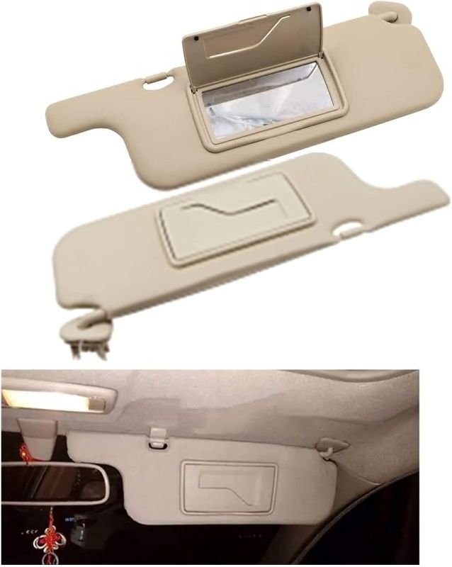 Photo 1 of 2-Pack Sun Visors with Vanity Mirror for Toyota Corolla 2007-2013, Left Driver and Right Passenger Side
