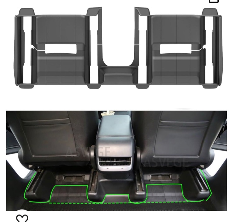 Photo 1 of ASVEGE Tesla Model Y Seat Slide Rail Pad Cover Underseat Protector TPE Seat Kick Wrap Kits Front Rear Console Seat Track Scratch-Resistant Anti-Kick Case Shells for 2021-2023 Model Y (3 PCS)