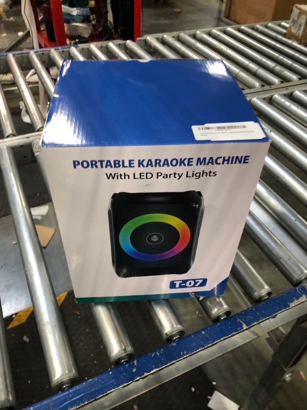 Photo 1 of Ankuka Karaoke Machine for Kids and Adults, Portable Bluetooth Karaoke Speaker With 1 Wireless Microphone and 1 Wired Mic, Pa System with Led Lights for Singing, Gifts for Girls and Boy Birthday Party