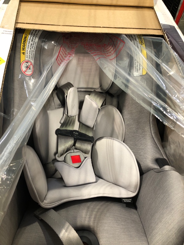 Photo 2 of Chicco KeyFit 35 Zip ClearTex Infant Car Seat and Base - Rear-Facing for 4-35 lbs Infants, With Head/Body Support, Zip Shield, Compatible with Chicco Strollers