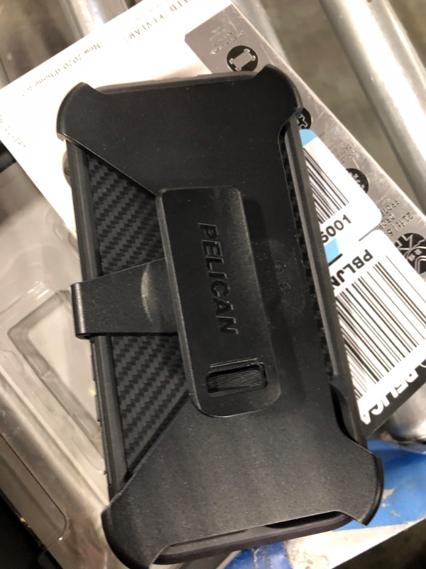 Photo 3 of ** clip is broken **  Pelican - SHIELD Series - Kevlar Case for iPhone 12 Pro Max (5G) - 21 ft Drop Protection - 6.7 Inch - Black