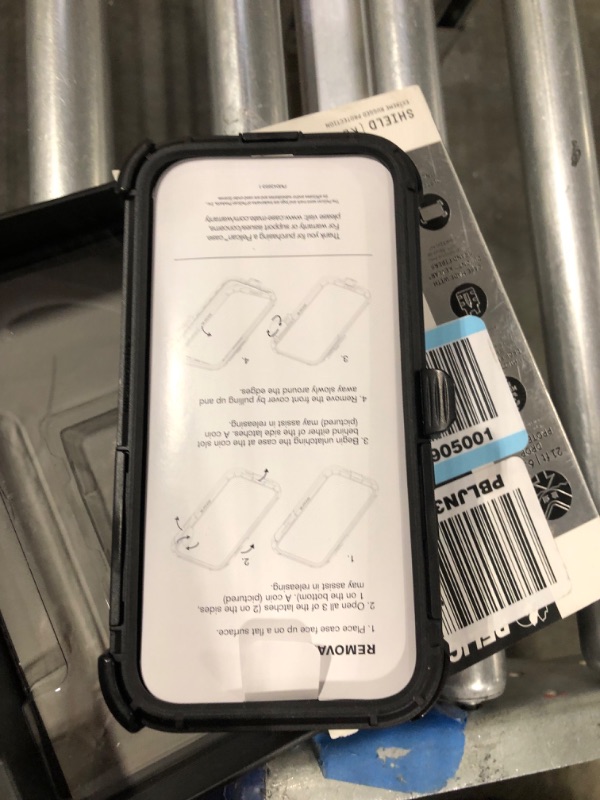 Photo 2 of ** clip is broken **  Pelican - SHIELD Series - Kevlar Case for iPhone 12 Pro Max (5G) - 21 ft Drop Protection - 6.7 Inch - Black