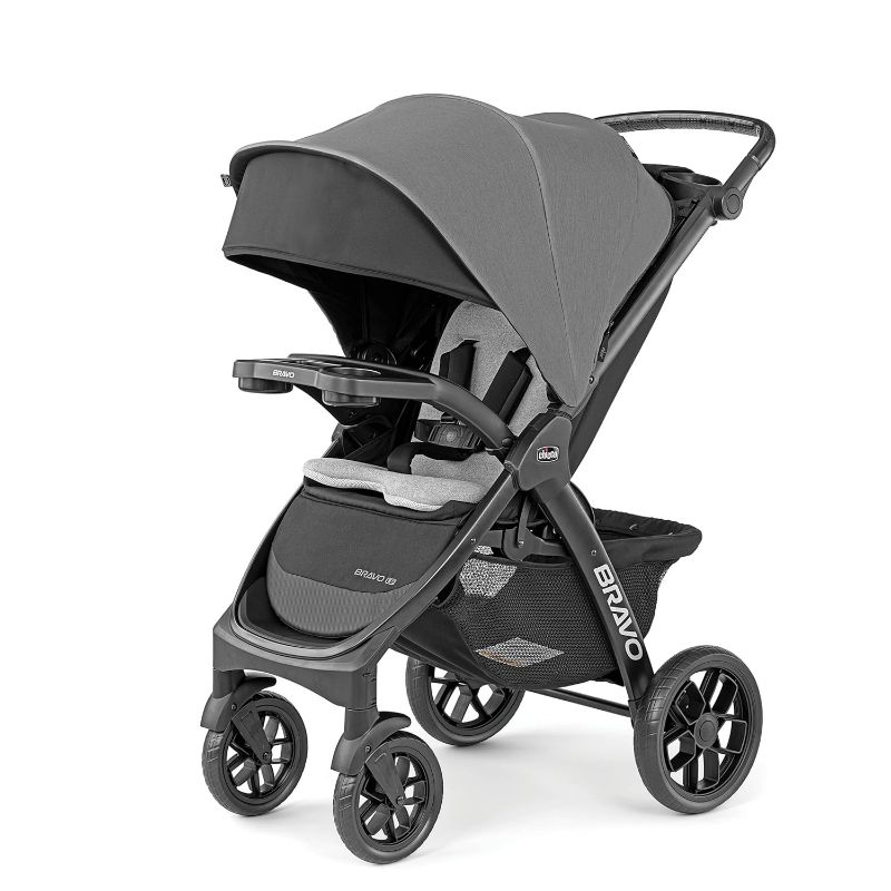 Photo 1 of Chicco Bravo LE ClearTex Quick-Fold Stroller - Pewter | Grey
