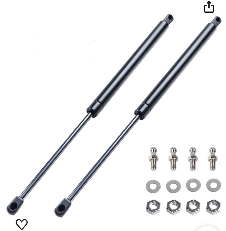 Photo 1 of 20" 150Lbs/667N Lift Support Struts Gas Spring Shocks Hydraulics Piston Lid Stay Window Cabinet Support Prop for Heavy Duty Rv Murphy Bed Truck Trailer Cap Tonneau Cover Floor Hatch Trap Door