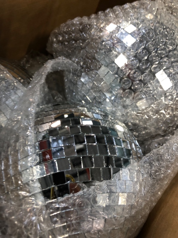 Photo 2 of 17 Pack Large Disco Ball Hanging Disco Ball Small Disco Ball Mirror Disco Balls Decorations for Party Wedding Dance and Music Festivals Decor Club Stage Props DJ Decoration (8, 6, 3.2 Inch)