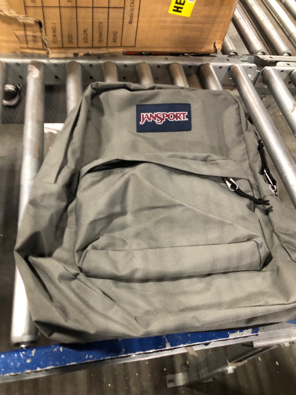 Photo 4 of JanSport Superbreak Plus Backpack - Work, Travel, or Laptop Bookbag with Water Bottle Pocket, Graphite Grey