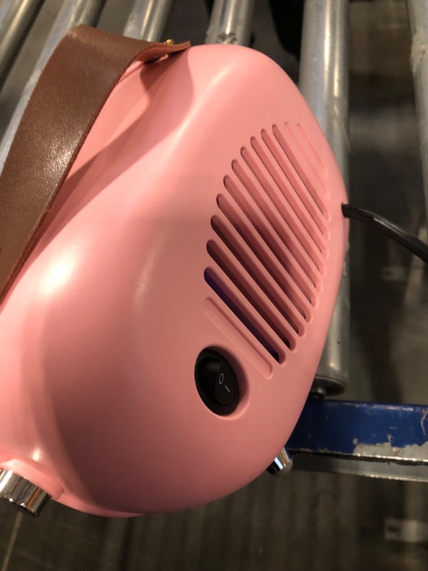 Photo 3 of Teioe Mini Electric Ceramic Space Heater 800W/400W, Small, PTC with Tip-Over and Overheat Protection, 3 Operating Modes for Office, Bedroom and Under Desk (PINK)