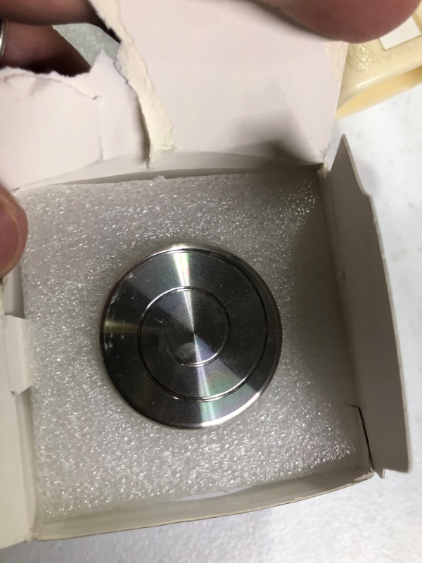 Photo 1 of Extra Big Kinetic Spinning Desk Toy That Creates a Mind-Bending Optical Illusion of Continuously Flowing Helix Spinning Silent Hypnotic Fingertip Top Adult Office Pressure Reduction Toys Gifts.