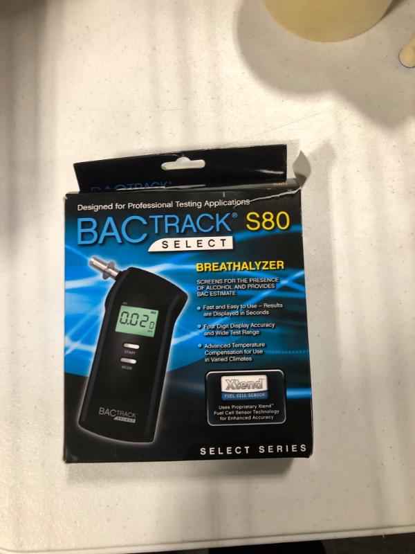 Photo 2 of BACtrack S80 Breathalyzer | Professional-Grade Accuracy | DOT & NHTSA Approved | FDA 510(k) Cleared | Portable Breath Alcohol Tester for Personal & Professional Use