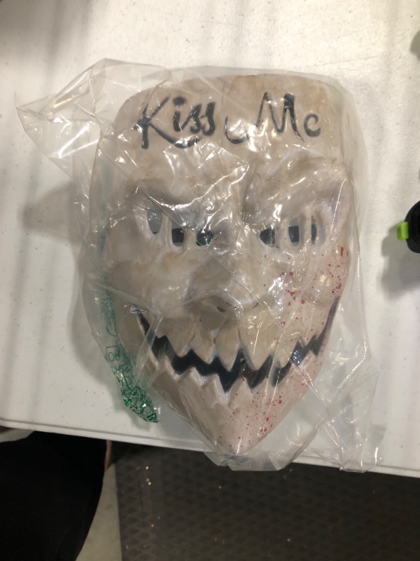 Photo 2 of Gmasking 2018 Horror Eradicate Killer Cosplay Mask Anarchy Halloween Kiss Mask