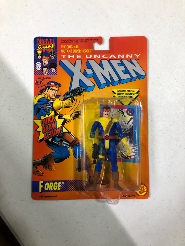 Photo 2 of 5" Forge Action Figure with Quick Draw Action! Also Includes Official Marvel Universe Trading Card - The Uncanny X-Men