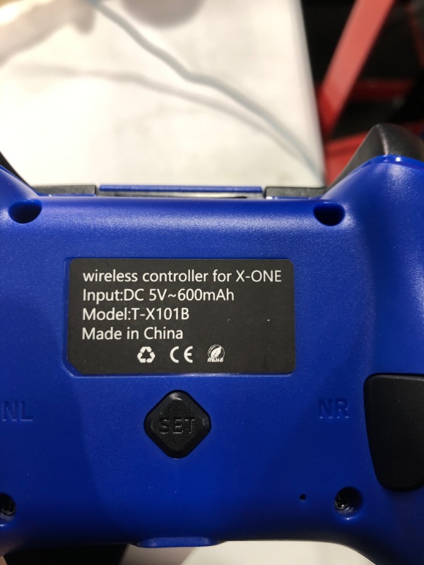 Photo 4 of Gina Joyfurno Wireless Controller, Game Controller Compatible with Xbox ONE/ONE X/S, Xbox Series X/S, PS3, PC-Windows 7/8/10/11, Gamepad Built-in Dual Vibration, 2.4GHz Connection (Programmable-Blue)
