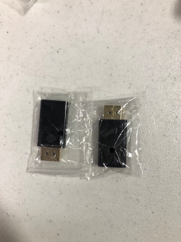 Photo 1 of KUXIYAN Displayport to HDMI Adapter (2Pack) 1080P Gold Plated Dp to HDMI Converter Male to Female 1.3V Black 1080P 2-Pack
