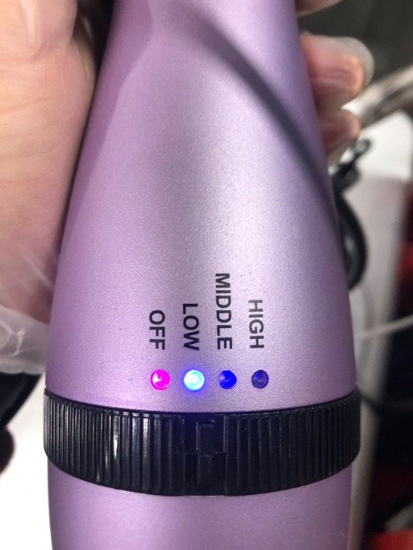 Photo 2 of Hair Dryer Brush,Hot Air Brush, Blow Dryer bruch,One Step Hair Dryer and Volumizer with Salon Negative Ionic for Straightening, Professional Brush Hair Dryers for Men and Women (Purple)