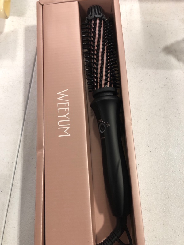 Photo 3 of Brush Curling Irons for Short Hair 1 Inch Barrel, Dual Volatge Curling Iron with Brush for Travel, 3 Temperature Settings Curling Brush Iron with Ceramic Tourmaline 1 Inch regular size