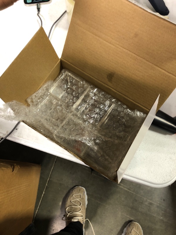 Photo 1 of 12 Pieces Clear Acrylic Plastic Square Cube Small Acrylic Box Acrylic Storage Containers with Lid Stackable Cube Containers Acrylic Container with Lid for Candy Jewelry Display (2.2 x 2.2 x 2.2 inch)