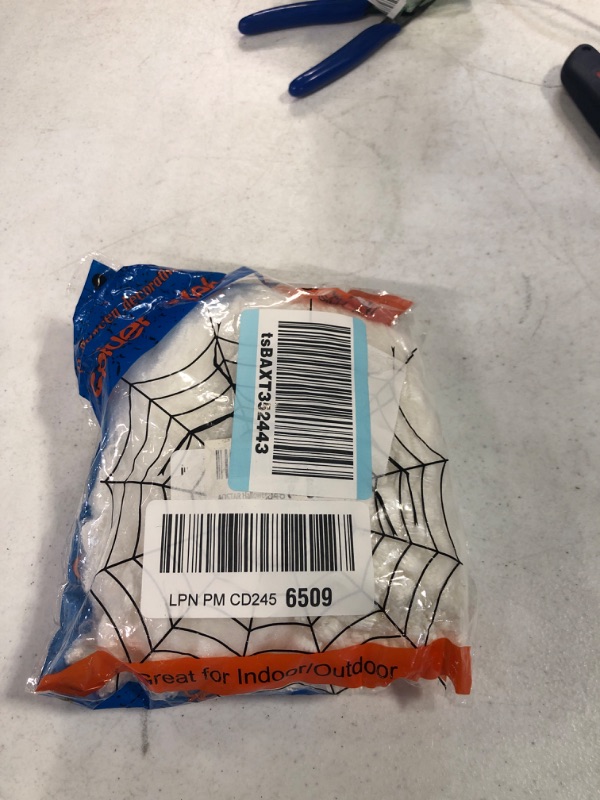 Photo 1 of AOSTAR Halloween Stretch Spider Webs Indoor & Outdoor Spooky Spider Webbing with 50 Fake Spiders for Halloween Decorations