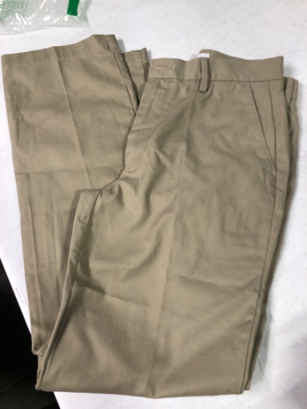 Photo 3 of Amazon Essentials Men's Classic-Fit Wrinkle-Resistant Flat-Front Chino Pant (Available in Big & Tall) Khaki Brown 28 Inches 32 Inches