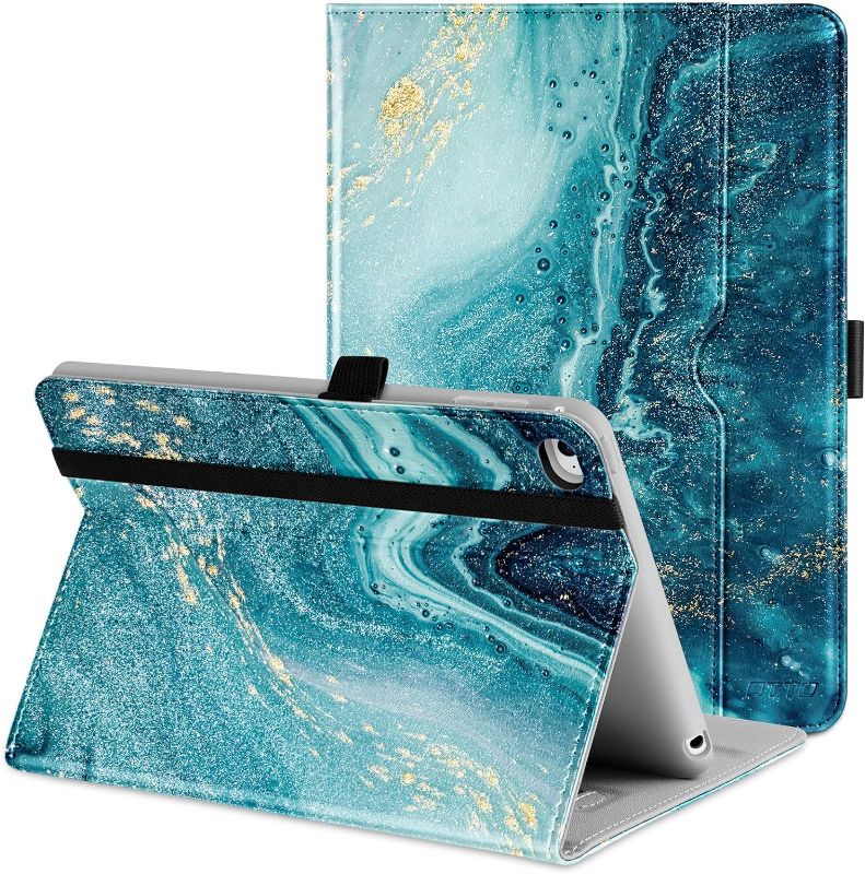 Photo 1 of DTTO iPad Mini 4 Case, Premium Leather Folio Stand Cover Case with Multi-Angle Viewing and Auto Wake-Sleep Function, Front Pocket for Apple iPad Mini 4 - Sandy Wave