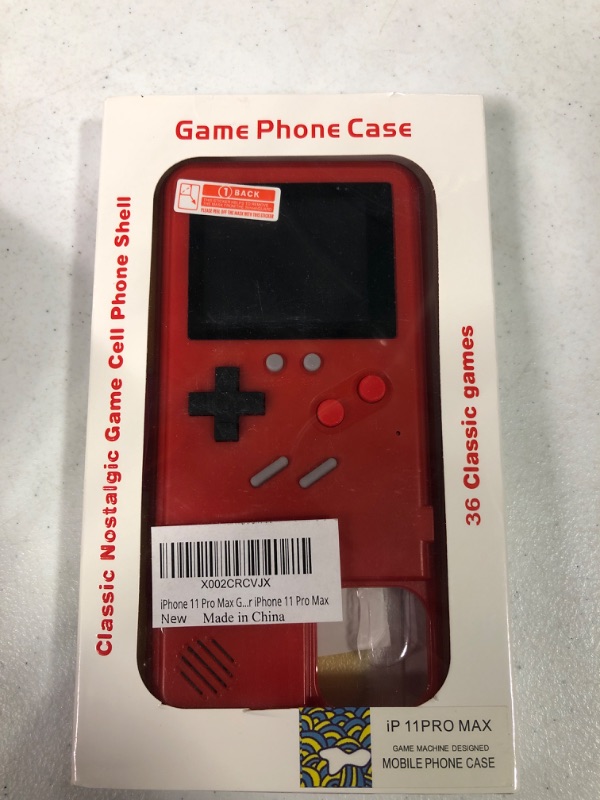 Photo 2 of GO-VOLMON Game Console Case for iPhone 11 Pro Max, Retro Gameboy Case for iPhone, Color Screen Game Phone Case for iPhone 11 Pro Max Red Red iPhone 11 Pro Max