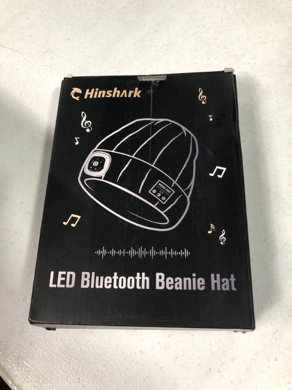 Photo 2 of Hinshark Valentines Day Gifts for Him, LED Bluetooth Beanie Hat, Birthday Gifts for Men, Mens Valentines Gifts for Boyfriend Grey One Size Grey