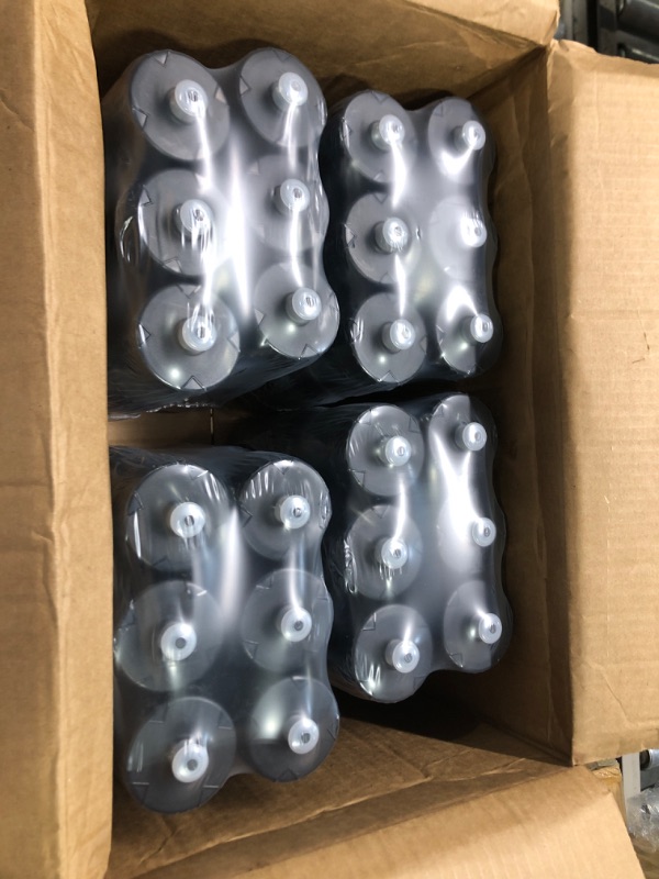 Photo 2 of 24 Strong Bulk Water Bottles | 6 Pack Sports Bottle | 22 oz. BPA-Free Easy Open with Pull Top Cap | Made in USA | Reusable Plastic Water Bottles for Adults & Kids | Top Rack Dishwasher Safe