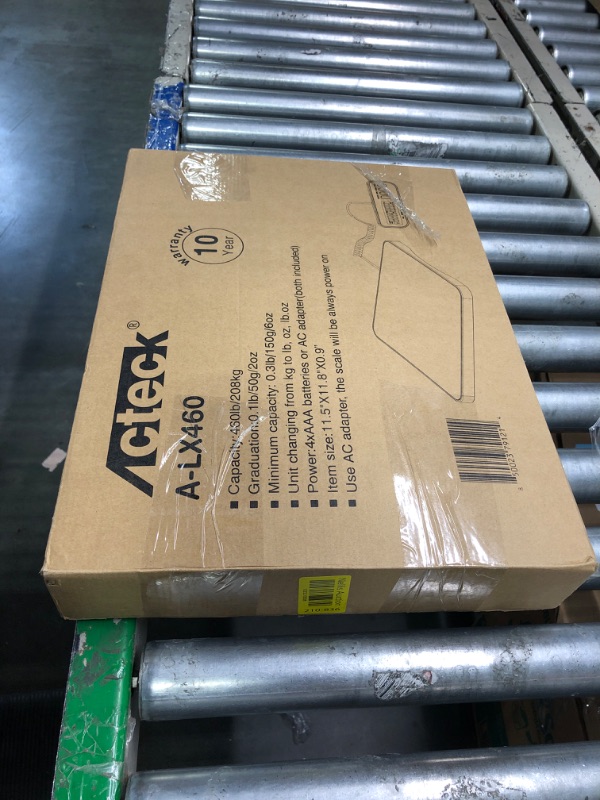 Photo 3 of Acteck A-LX460 460lb x 0.1lb Digital Heavy Duty Shipping and Postal Scale with Large Stainless Steel Platform, Batteries and Ac Adapter Included