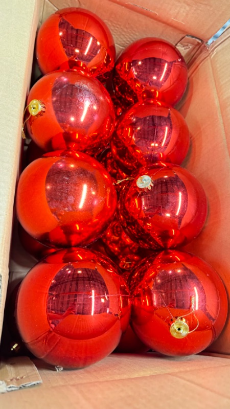 Photo 2 of 16 Small Red Christmas Bulbs