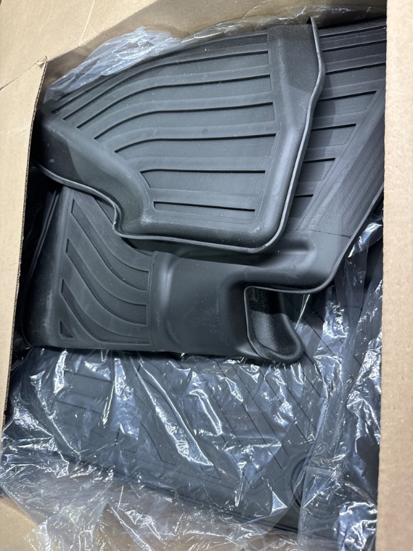 Photo 2 of ANBINGO-Floor Mats Custom for Honda Pilot 7 Passenger 2022 2021 2020 2019 2018 2017 2016 Waterproof Car Mats All Weather Mats Guard Automotive Floor Liners Front& Rear& 3rd Row Full Set Black Pilot 2016-2022 (7 Passenger)