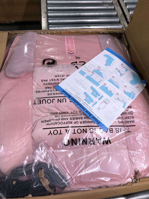 Photo 1 of AOOG Fuzzy Car Seat Covers Full Set, Fluffy Automotive Seat Covers for Cars SUV Pick-up Truck, Soft Plush Synthetic Fur Car Seat Cushions, Warm Seat Cover Winter Protector,Pink FULL SET PINK