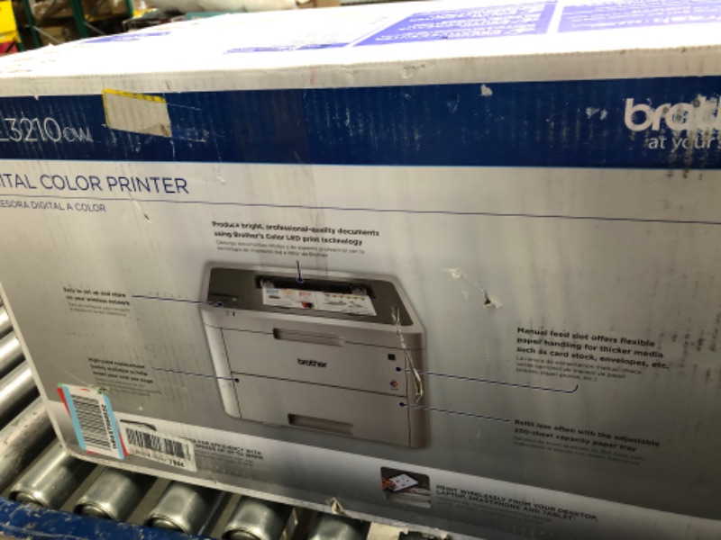 Photo 4 of Brother HL-L3210CW Compact Digital Color Printer Providing Laser Printer Quality Results with Wireless New Model: HLL3210CW