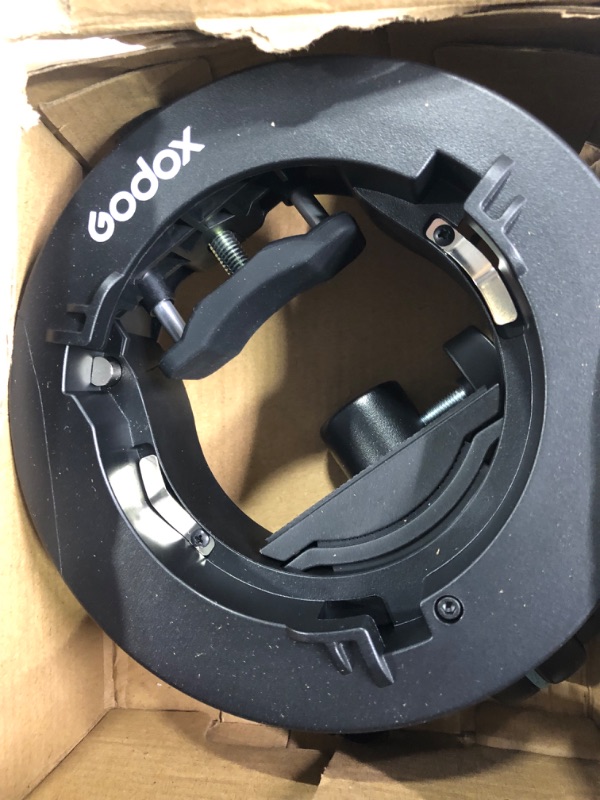 Photo 1 of Godox S2 Speedlite Bracket for Godox AD200Pro, AD200, AD400Pro, for V1 Round Head Speedlite, V860II / TT685 / TT350 Series, S-Type Bracket Updated Version Bowens Mount Holder