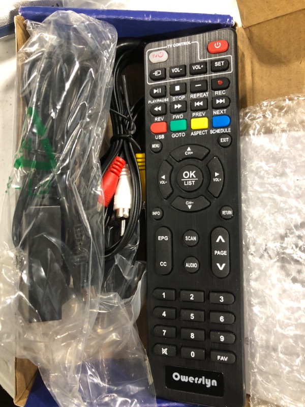 Photo 1 of 2023 Newest Digital Converter Box for TV, OWERSLYN [ATSC Tuner Hidden Behind TV], TV Recording&Playback, USB Media Player, Analog to Digital, TV Tuner with 1080P HDMI/AV Output, Timer Setting
