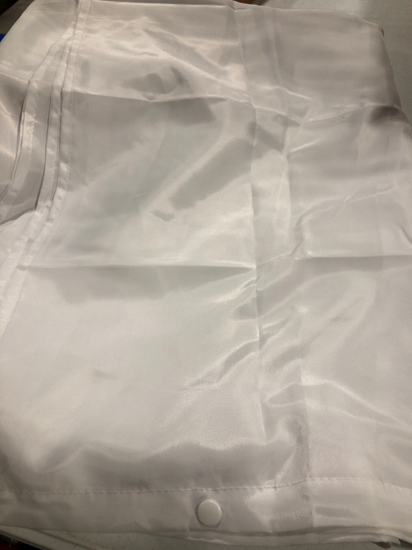 Photo 2 of 1 Pack Hotel Fabric Snap in Shower Curtain Liner Replacement Removable Water Repellent Liner for Bathroom Shower Curtain Liner 70W X 54H(70Wx54H (for 71(W) x74(H) Shower Curtain)) 1 70Wx54H (For 71(W)x74(H)Shower Curtain)