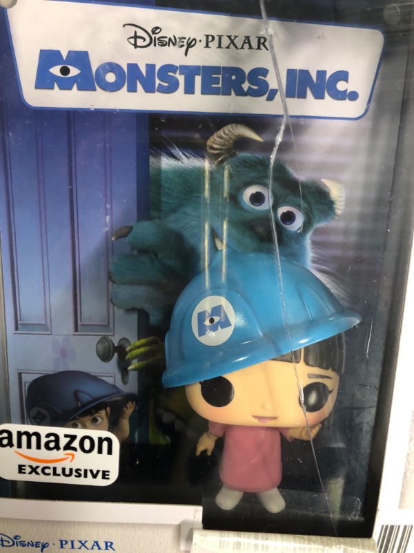 Photo 2 of Funko Pop! VHS Cover: Disney - Monsters, Inc., Boo with Hard Hat, Amazon Exclusive