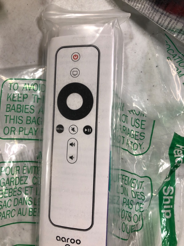 Photo 1 of aarooGo?w/Home & Volume? Control for Apple TV 4K HD A2169 A1842 A1625 A1427 A1469 A1378 A1218 (Ivory) Ivory Remote