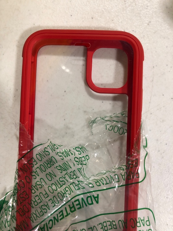 Photo 1 of Miracase Glass Series Designed for iPhone 11 Case [2023 Upgraded] Full-Body Rugged Bumper Case with Built-in 9H Tempered Glass Screen Protector Compatible with iPhone 11 6.1 inch (Red)