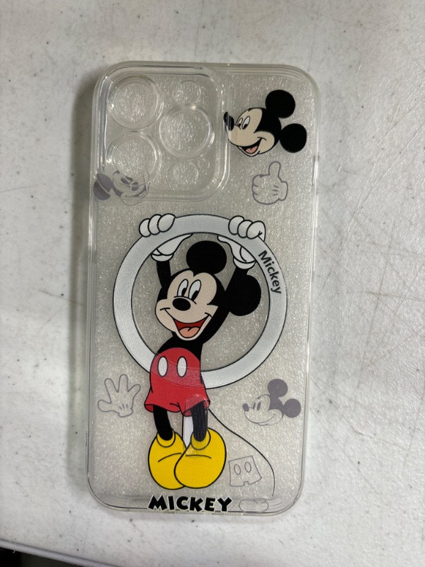 Photo 2 of for iPhone 13 Pro Case Magnetic Cute Micky for Woman Girls Cover Full Camera Lens Protection Compatible with MagSafe Clear Case(iPhone 13 Pro Micky 6.1'') iPhone 13 Pro (6.1'') Micky