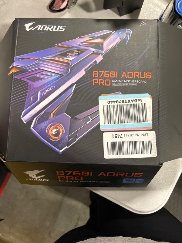 Photo 2 of GIGABYTE B760 AORUS Elite AX (LGA 1700/ Intel/ B760/ ATX/ DDR5/ Triple M.2/ PCIe 4.0/ USB 3.2 Gen2X2 Type-C/WiFi 6E/ 2.5GbE LAN/Q-Flash Plus/PCIe EZ-Latch/Gaming Motherboard