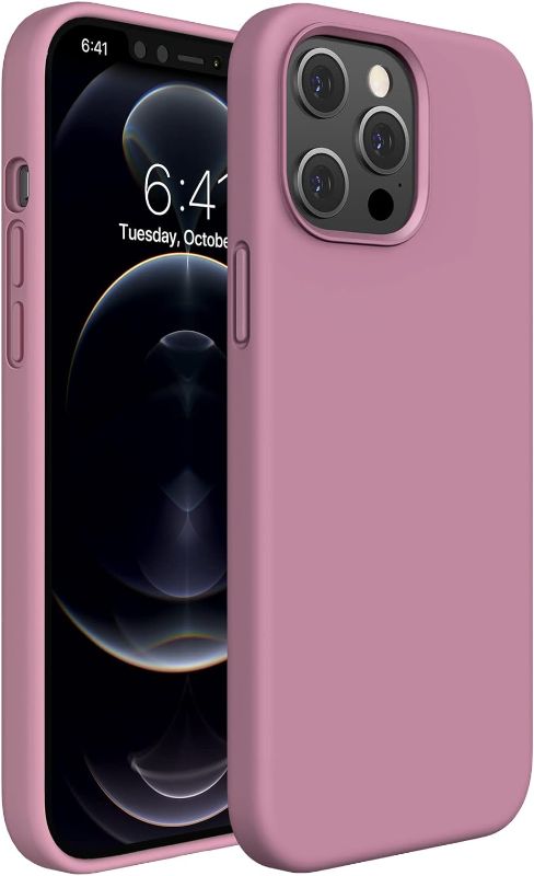 Photo 1 of Compatible with iPhone 12 Pro Max Case 6.7 inch [Soft Anti-Scratch Microfiber Lining], Liquid Silicone Case Gel Rubber Full Body Protection Shockproof Drop Protection Case 
MINOR BOX DAMAGE