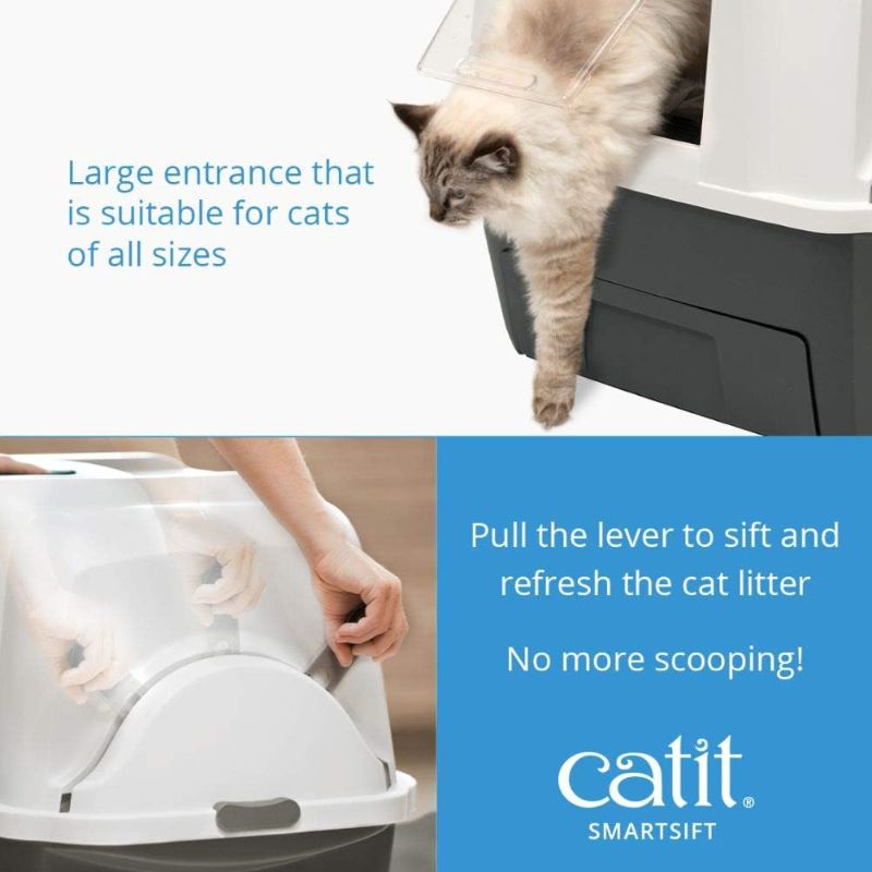 Photo 1 of  ** DOOR MINIOR DAMAGE **Catit Smartsift Automatic Sifting Cat Litter Box