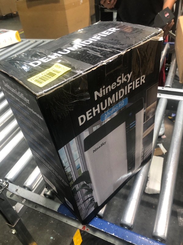 Photo 5 of **tested functional** NineSky Dehumidifier for Home, 88 OZ Water Tank, Dehumidifier for Bathroom, Bedroom with Auto Shut Off, 5 Colors LED Light