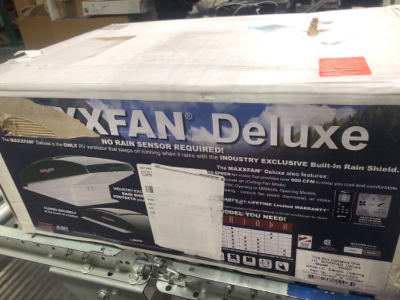 Photo 2 of MAXXAIR 00-06200K MaxxFan Ventillation Fan with Smoke Lid and Manual Opening Keypad Control