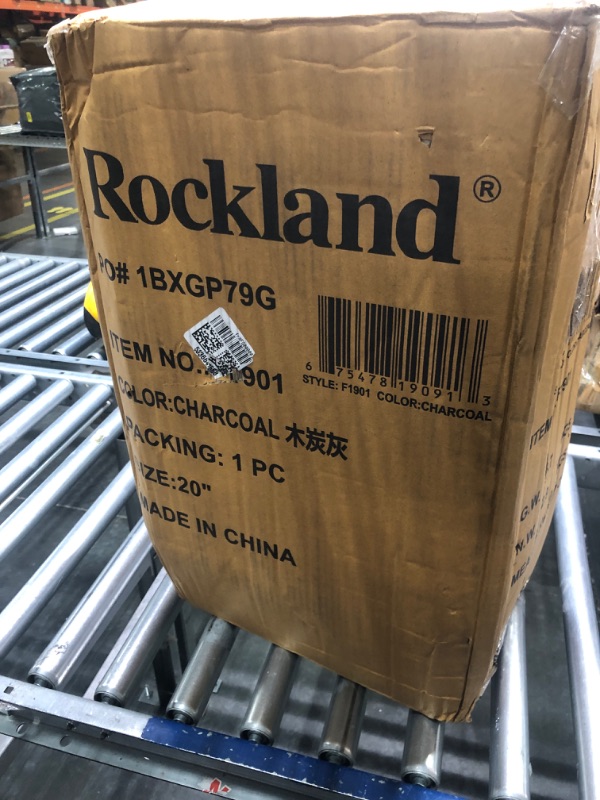 Photo 2 of ***DAMAGED***Rockland Melbourne Hardside Expandable Spinner Wheel Luggage, Charcoal, Carry-On 20-Inch Carry-On 20-Inch Charcoal