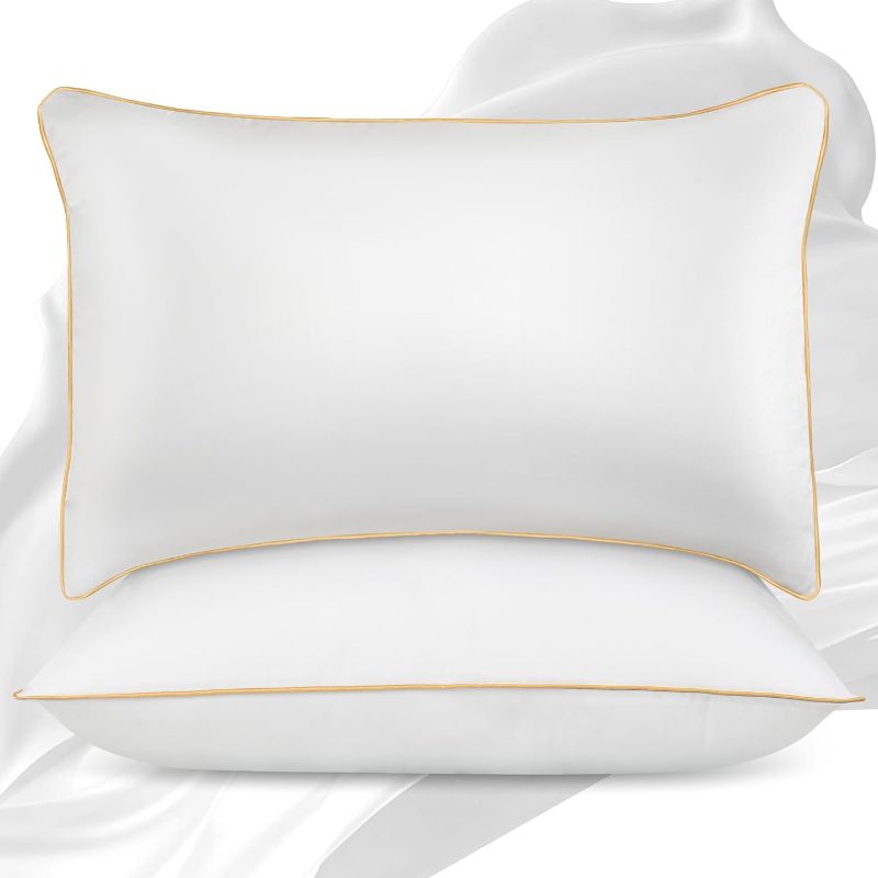 Photo 1 of **only one, a little dusty** NEIPOTA Bed Pillows Standard , Down Alternative Bedding, Cooling Hotel Quality 20 x 26, Sleeping Pillow for Back, Stomach, Side Sleepers