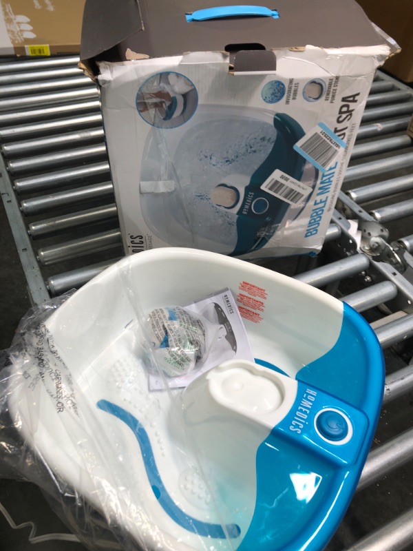 Photo 2 of HoMedics Bubble Mate Foot Spa, Toe Touch Controlled Foot Bath with Invigorating Bubbles and Splash Proof, Raised Massage nodes and Removable Pumice Stone