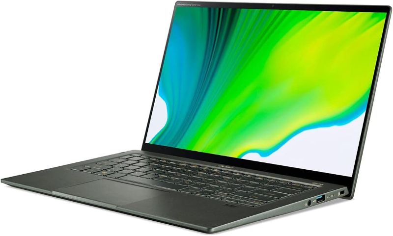 Photo 1 of Acer Intel Evo Laptop Swift 5 Intel Core i7 11th Gen 1165G7 (2.80 GHz) 16 GB LPDDR4X Memory 1 TB NVMe SSD Intel Iris Xe Graphics 14" IPS Touchscreen 1920 x 1080 Windows 10 Home 64-bit